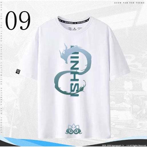 子供服  大人服 鳴潮 Wuthering Waves インシー 共鳴者 コラボ半袖 T シャツ 綿 夏用ルーズトップス ゲームグッズ |  | 09