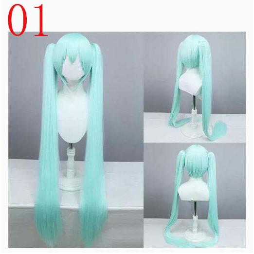 初音ミク コスプレウィッグ 水色 Miku 耐熱ファイバー フルコスプレ