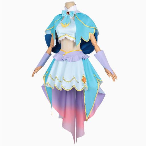 名私立探偵プリキュア！ 風 キュア・エクレール Cure Eclair 帆羽くれあ 変身後 コスプレ御召しもの ウィッグ 靴 cosplay ハロウィン 上演服 化けの皮