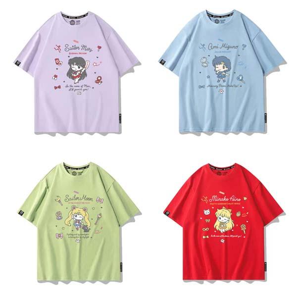 子供服大人服 夏服 レディース半袖 T シャツ セーラームーン 月野