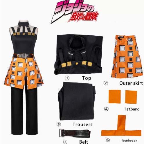 ジョジョの奇妙な冒険 黄金の風 ナランチャ・ギルガ コスプレ 衣装