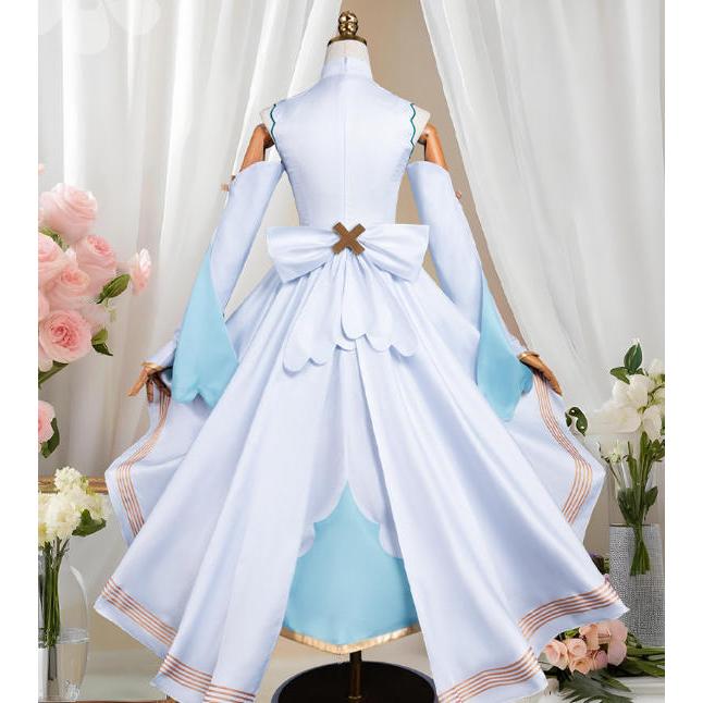 プロジェクトセカイ PJSK 初音ミク 白ネギ衣装 コスプレ衣装 ウィッグ