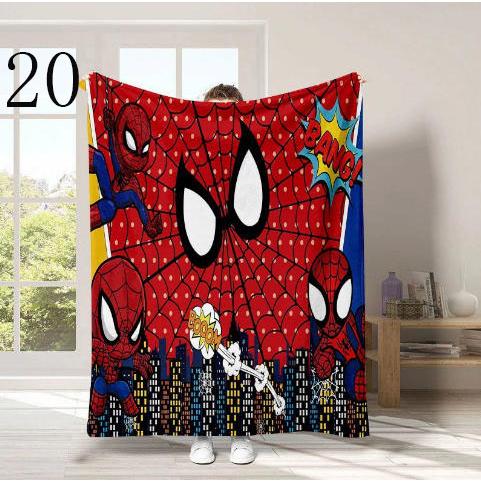 Spider-Man ロール ブランケット ひざ掛け 毛布 フランネル マイクロ