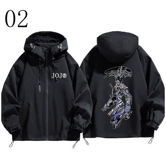 ジョジョの奇妙な冒険 ジャケット 春秋 男女兼用 パーカー コート着