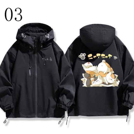 夏目友人帳 ニャンコ先生 グッズ ゲーム ジャケット 春秋 男女兼用