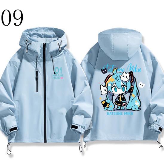 初音ミク風 グッズ ゲーム ジャケット 春秋 男女兼用 パーカー コート