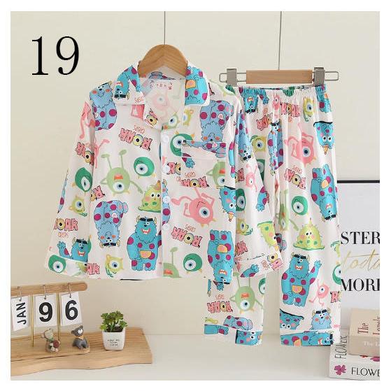新品 20色 かわいい 春秋パジャマセット 上下セット 子供用パジャマ