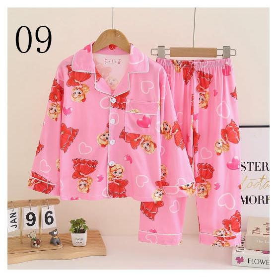 新品 20色 かわいい 春秋パジャマセット 上下セット 子供用パジャマ