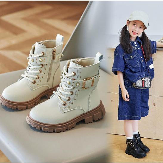 袴ブーツ キッズ 入学式 卒業式 編み上げブーツ サイドジップ