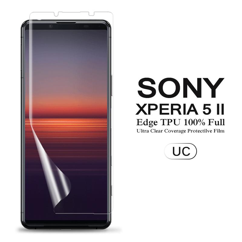 Xperia 5 II (送料無料) Sony 用液晶保護フィルム 全画面カバー TPU 