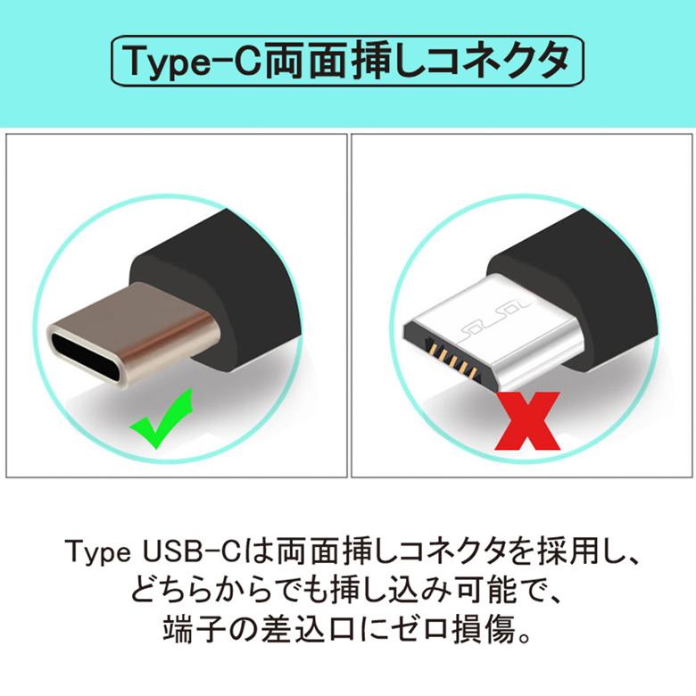 (送料無料 メール便発送) USB Type-C 充電 高速データ通信 ケーブル 1m (Nexus 5X Nexus 6P Google Pixel Huawei Mate 9 Honor8 P9 対応  USB Tpye c)｜create-discover｜02