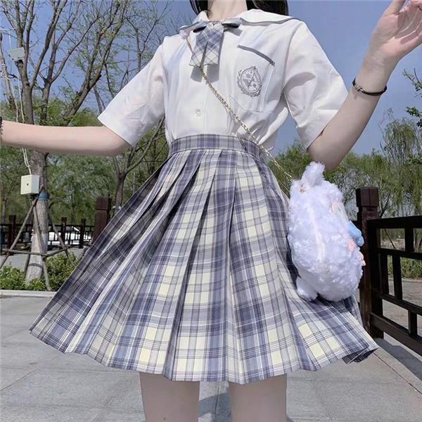 チェック柄 プリーツスカート M 制服 ミニスカート 制服スカート チェック柄 スカート 学生服 JK チェック