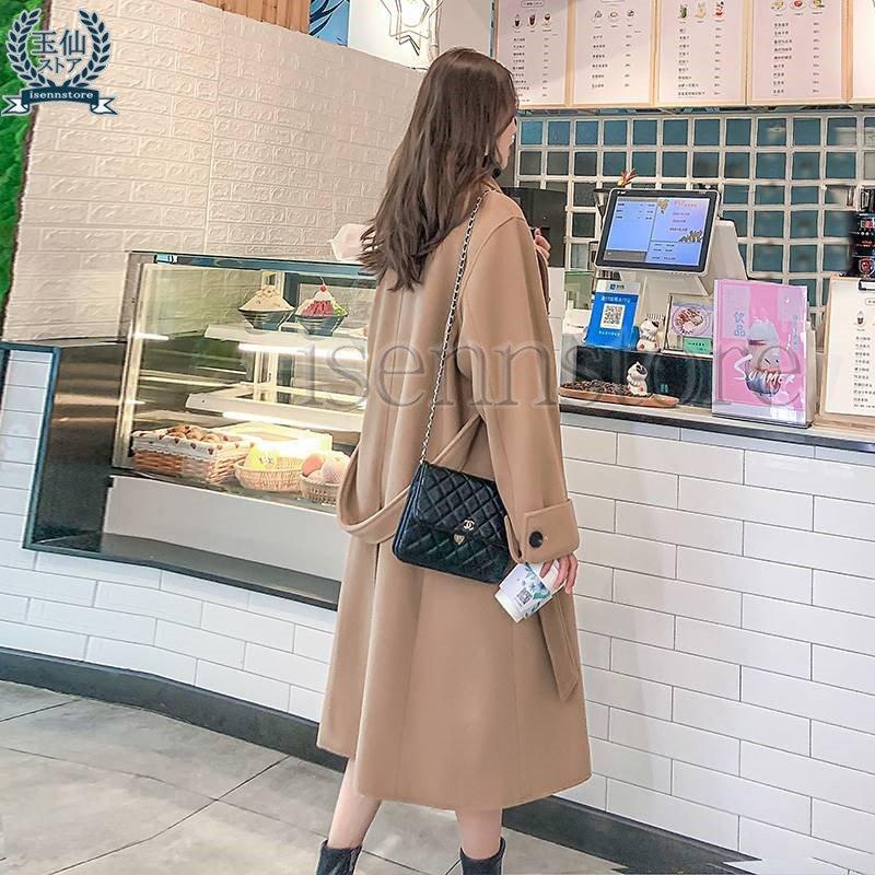 冬トレンド ガウンコート レディース チェスターコートアウター 防寒