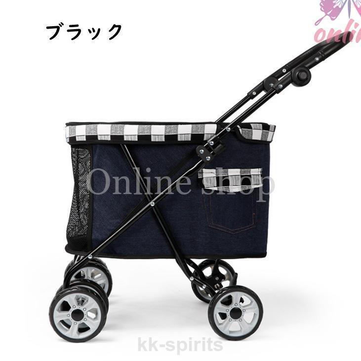 4輪 折りたたみ FCZY 犬 猫 ネコ ドックカート ペットバギー 軽量