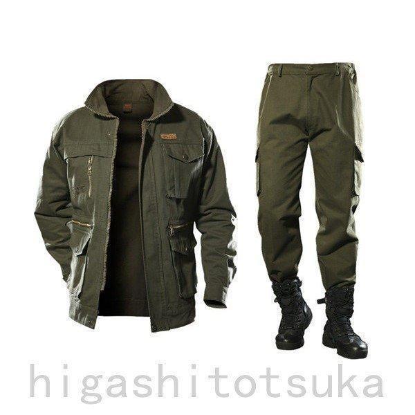 作業着 作業服 春夏用 ジャケット セット メンズ レディース 長袖