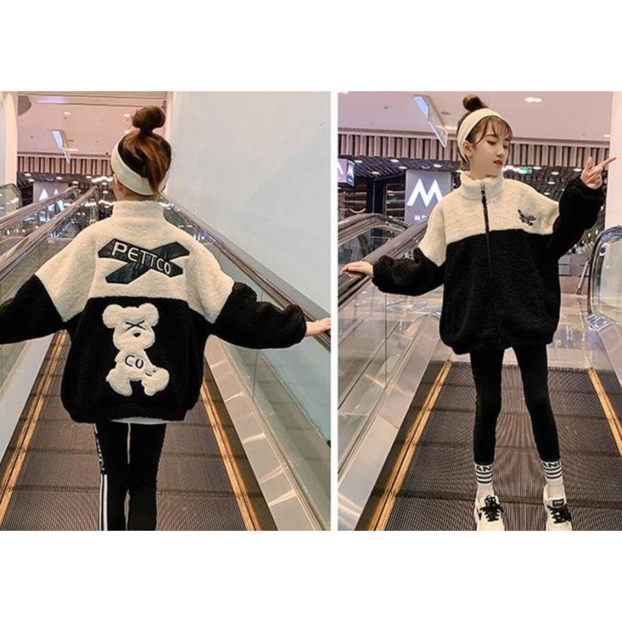 ボアブルゾン ふわふわ パーカー キッズ 女の子 ジャケット 子供服