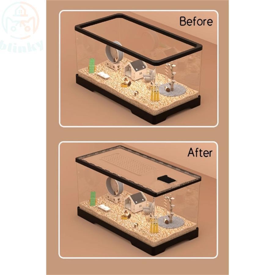 ハムスターケージ 小動物用 透明 アクリル製 通気性 DIY可能