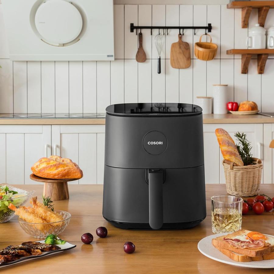 COSORI PRO LE ノンフライヤー 4.7L グレー （レシピ付き 電気フライヤー エアフライヤー 2年保証付 コソリ）静音55dB オイルカット85% | COSORI | 06