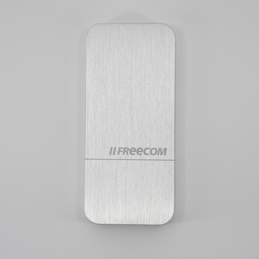 【美品】ポータブルSSD 256GB USB3.0 アルミニウム筐体 Freecom フリーコム シルバー 高速転送 スタイリッシュ 高級感 | フリーコム | 02