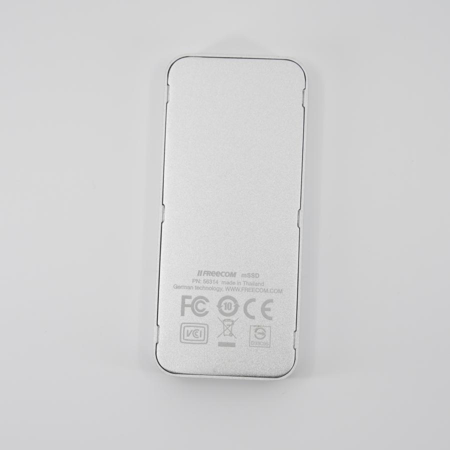 【美品】ポータブルSSD 256GB USB3.0 アルミニウム筐体 Freecom フリーコム シルバー 高速転送 スタイリッシュ 高級感 | フリーコム | 10
