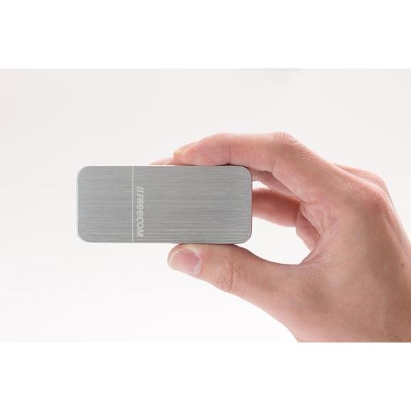 【美品】ポータブルSSD 256GB USB3.0 アルミニウム筐体 Freecom フリーコム シルバー 高速転送 スタイリッシュ 高級感 | フリーコム | 09