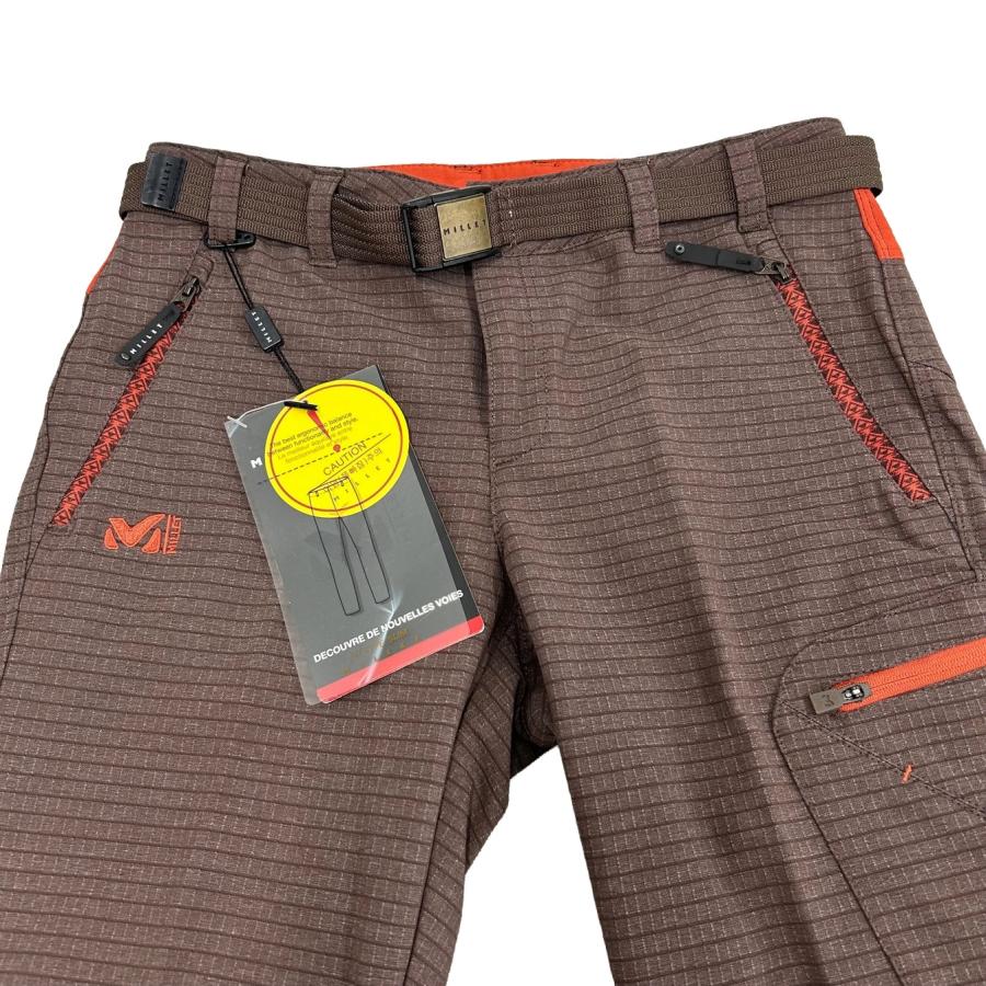 新品タグ付 MILLET ミレー トレッキングパンツ ブラウン×オレンジ S ベルト付 登山 アウトドア 韓国展開モデル |  | 04