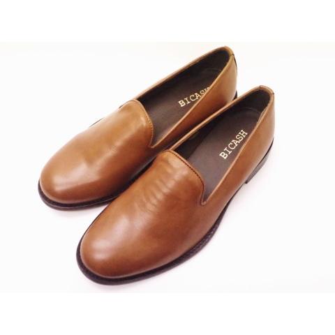 BICASH ビカーシ レザースリッポン No.063 BROWN ライトブラウン MEN'S｜creation-shoes