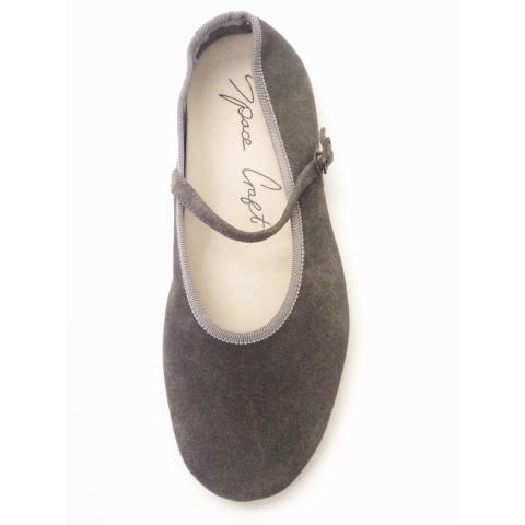 スペースクラフト Space Craft ワンストラップシューズ Sc 376 ベロアgray レディース 靴 Shoes Shop Creation 通販 Yahoo ショッピング