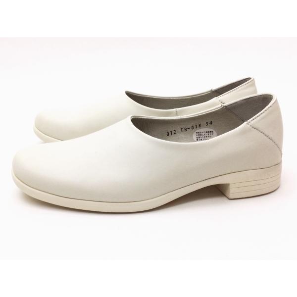 トラベルシューズバイショセ シンプルスリッポン TR-018 ホワイト WHITE レディース 靴｜creation-shoes｜03