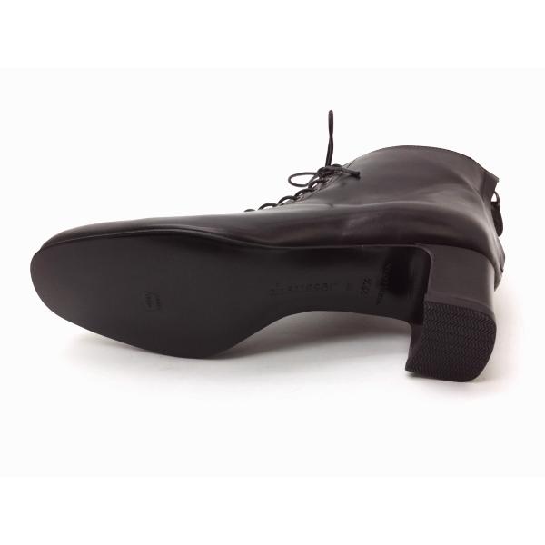 ショセ chausser 靴 レディース C-2316 ブラック BLACK レースアップブーツ ショートブーツ【税込定価￥49,500】｜creation-shoes｜03