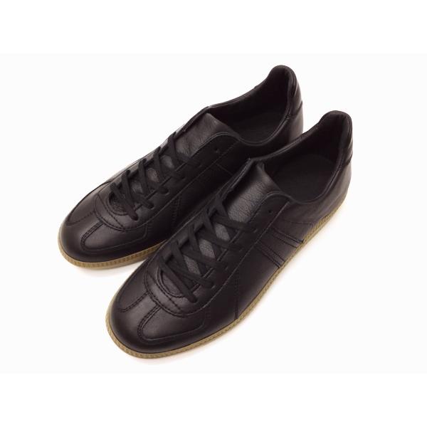 ジャーマントレーナー German Trainer レザースニーカー 1183AL ブラック BLACK メンズ＆レディース 黒