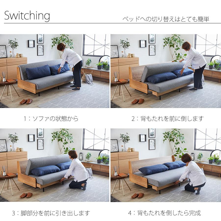 Meuble（モーブル） 大川の家具 開梱設置無料 ソファ 幅200 ソファ