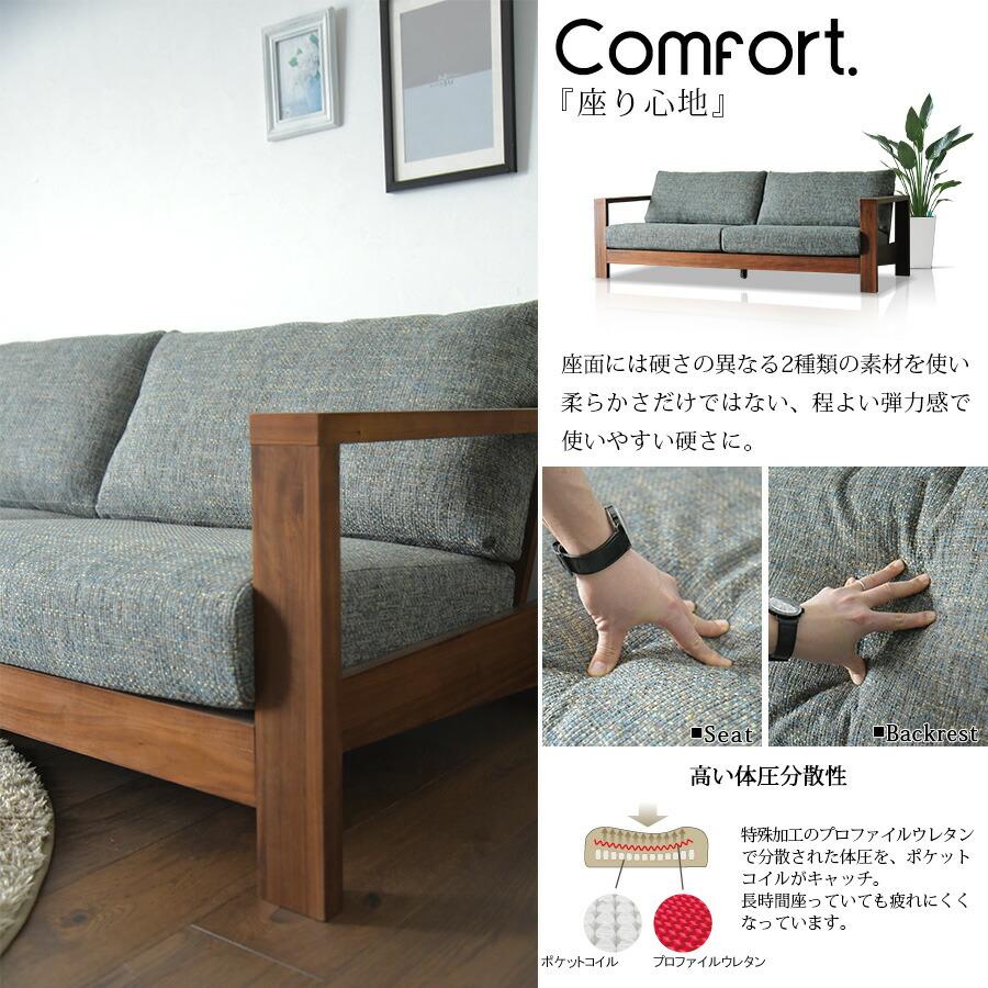 カウチソファ 3P 3人掛け ソファー Sofa お洒落 アームソファ 肘置き おすすめ 木 カバー カバーリング ファブリック 三人掛け 爆買_7