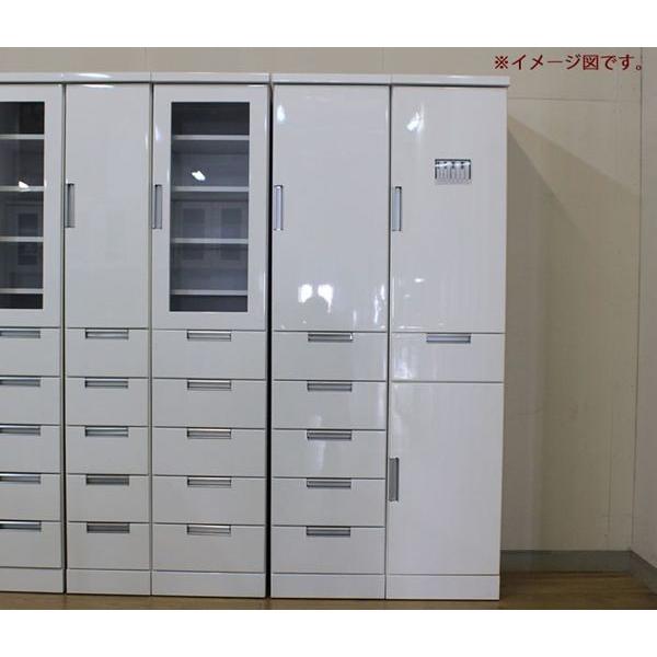 食器棚 隙間収納 スリム型 キッチンボード 幅30cm 国産品の画像