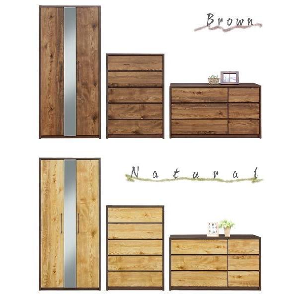 クローゼット ワードローブ 幅80cm 収納 完成品 姿見の画像
