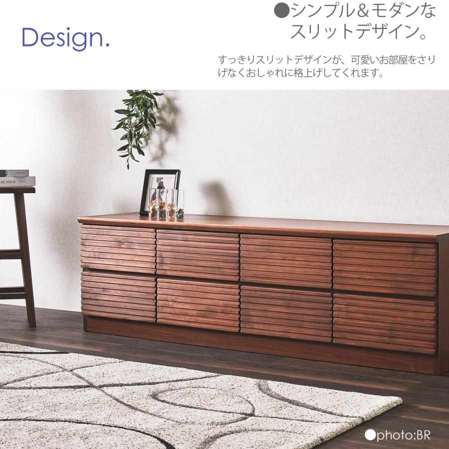 ローチェスト 160cm 2段 収納 ブラウン ナチュラル : C-スタイル Yahoo
