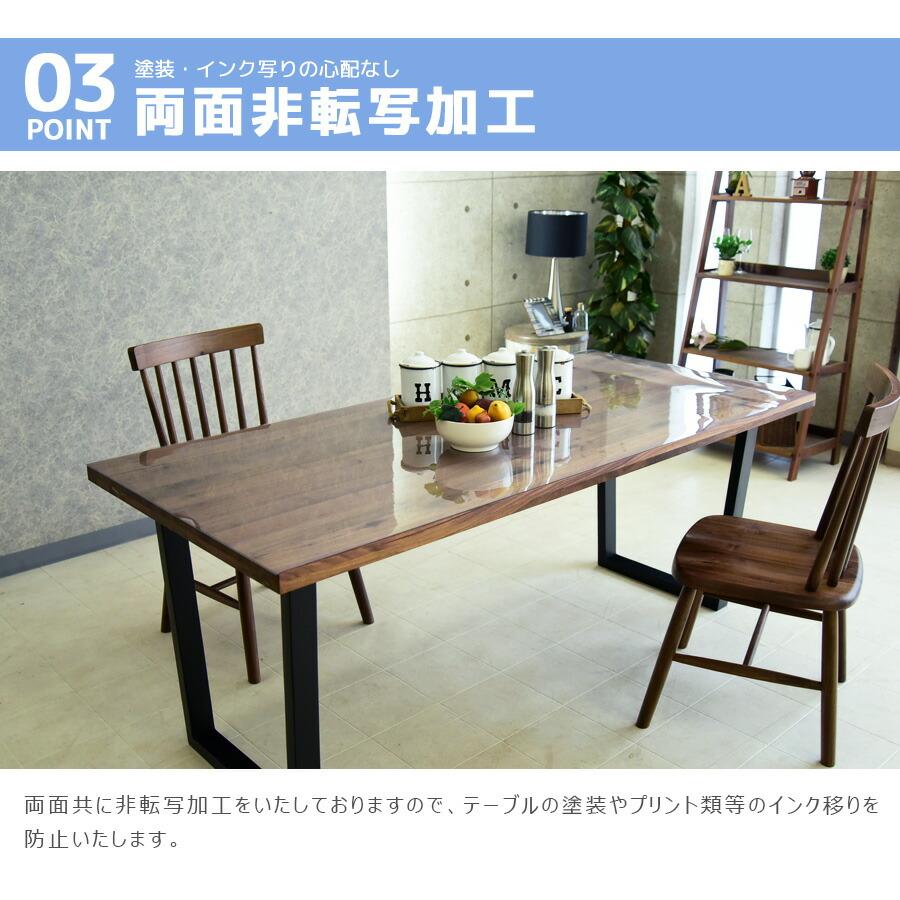 テーブルマット サイズオーダータイプ 900×1200以内 日本製 クリアタイプ 塩化ビニールマット 非転写 耐熱60° キズ・汚れに強い 2ミリ厚 爆買_4