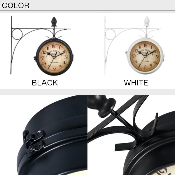 壁掛け時計 おしゃれ 静音 インテリア時計 ステーションクロック