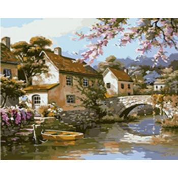 油絵 絵画 壁掛け 父の日 塗り絵 セット インテリア 美術品 川