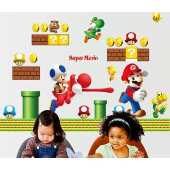 ウォールステッカー 子供部屋 マリオ 壁紙シール ウォールシール 