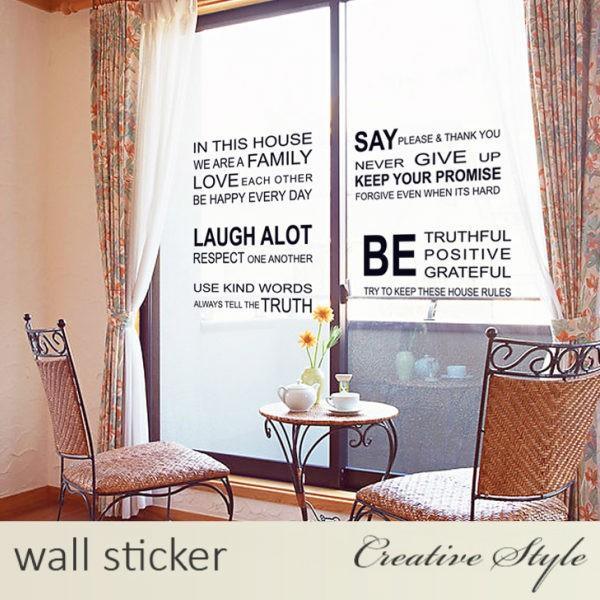 ウォールステッカー 英文 Family 北欧 アルファベット モダン おしゃれ 壁シール 壁装飾 正規逆輸入品 はがせる 模様替え ウォールシール 壁飾り インテリアシール カフェ