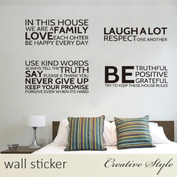ウォールステッカー 英文 Family 北欧 アルファベット モダン おしゃれ 壁シール 壁装飾 正規逆輸入品 はがせる 模様替え ウォールシール 壁飾り インテリアシール カフェ