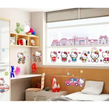 ウォールステッカー 子供部屋 Hello Kitty 壁シール ウォールシールインテリアシール はがせる かわいい 誕生日  動物 ディズニー キャラクター｜creative-style｜03