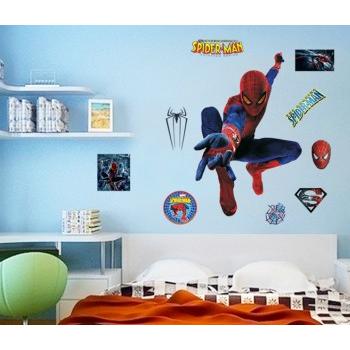 ウォールステッカー 子供部屋 スパイダーマン 壁紙シール ウォール