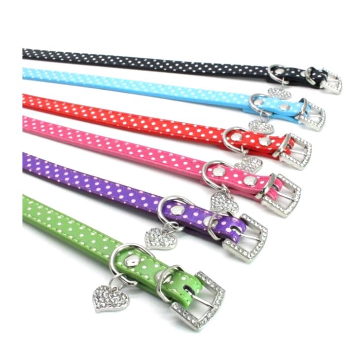 犬 首輪 犬首輪 小型犬 中型犬 おしゃれ かわいい 水玉 スポット