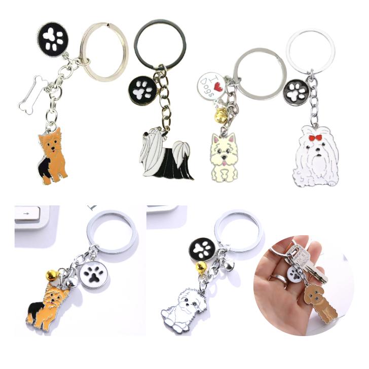 犬 ヨークシャテリア ヨーキー マルチーズ ウエスティ キーホルダー