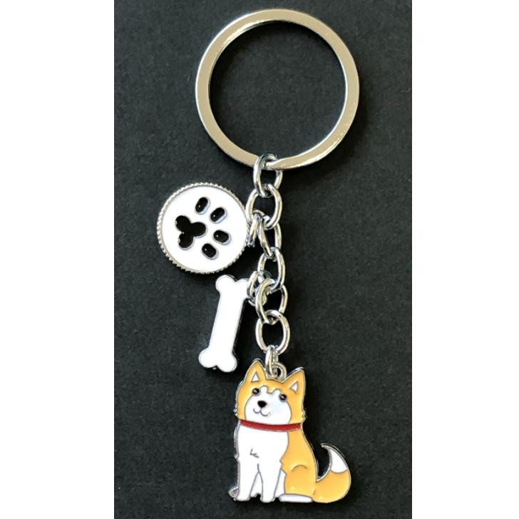 犬 柴犬 秋田犬 豆柴 キーホルダー キーリング チャーム バック
