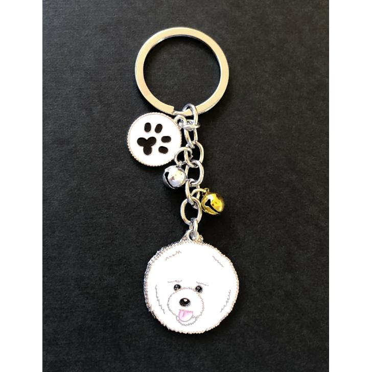 犬 いぬ ビションフリーゼ トイプードル キーホルダー チャーム バック