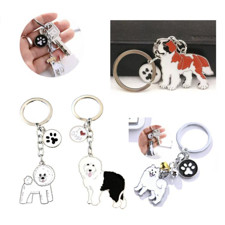 犬 いぬ スピッツ サモエド キーホルダー チャーム バックチャーム