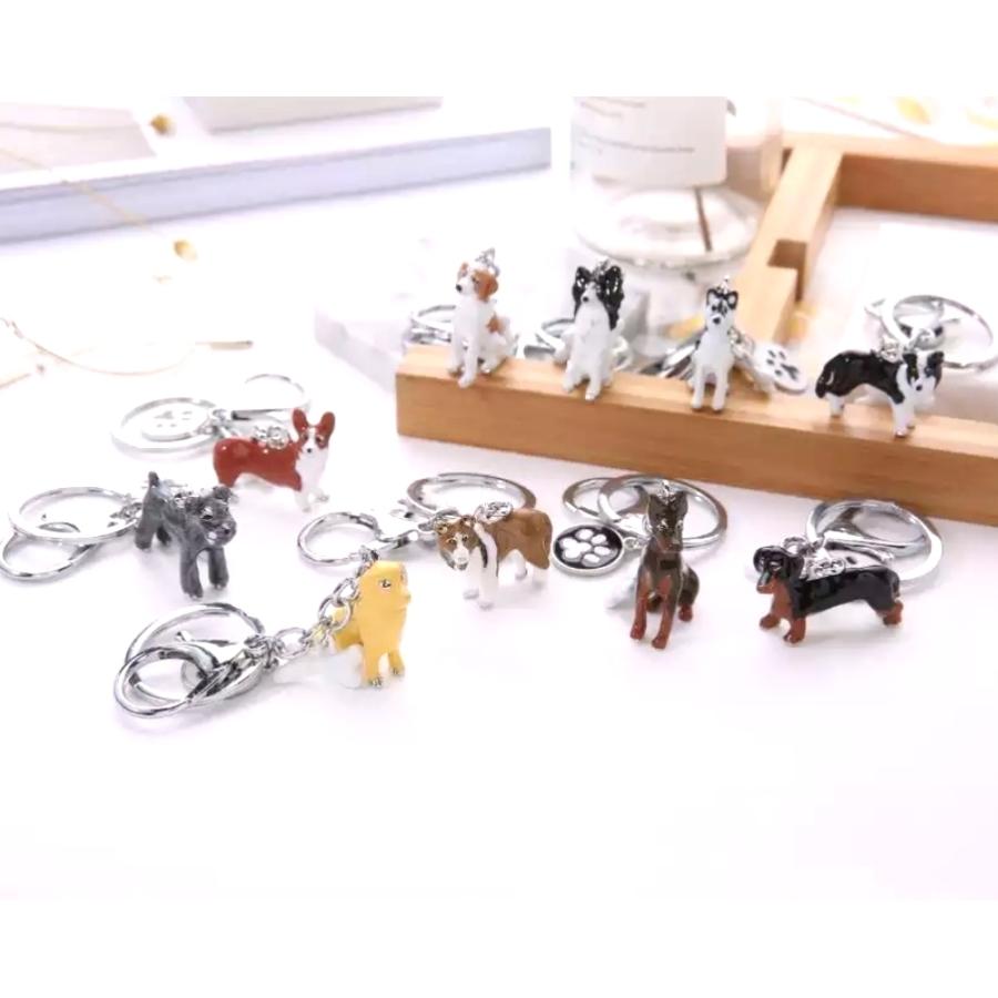 シベリアンハスキー 犬 キーホルダー チャーム キーリング かわいい おしゃれ かっこいい 犬雑貨 犬小物 雑貨 愛犬グッズ アクセサー 骨 飾り プレゼント 最大52 Offクーポン